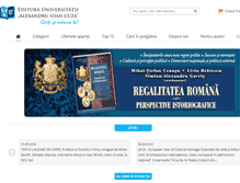 Tablet Screenshot of editura.uaic.ro