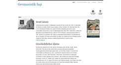 Desktop Screenshot of germanistik.uaic.ro