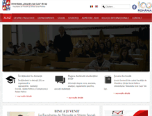 Tablet Screenshot of fssp.uaic.ro